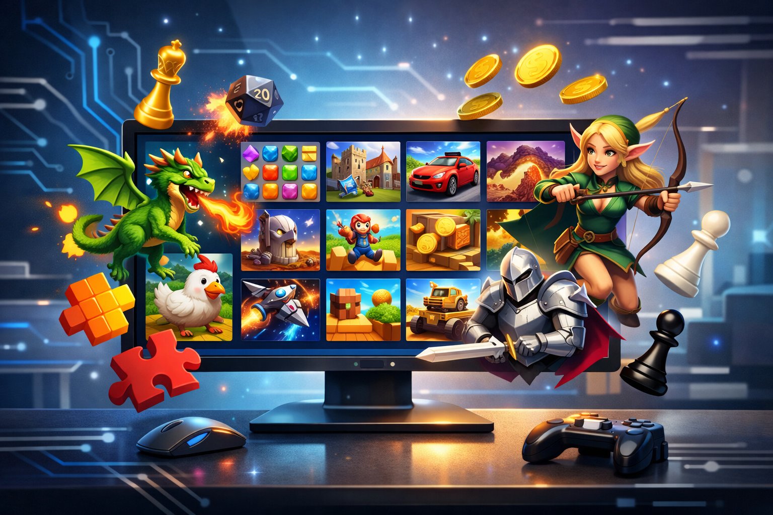 Top Browser Games That Don’t Require Downloads — Best No-Install Picks for Casual and Competitive Play